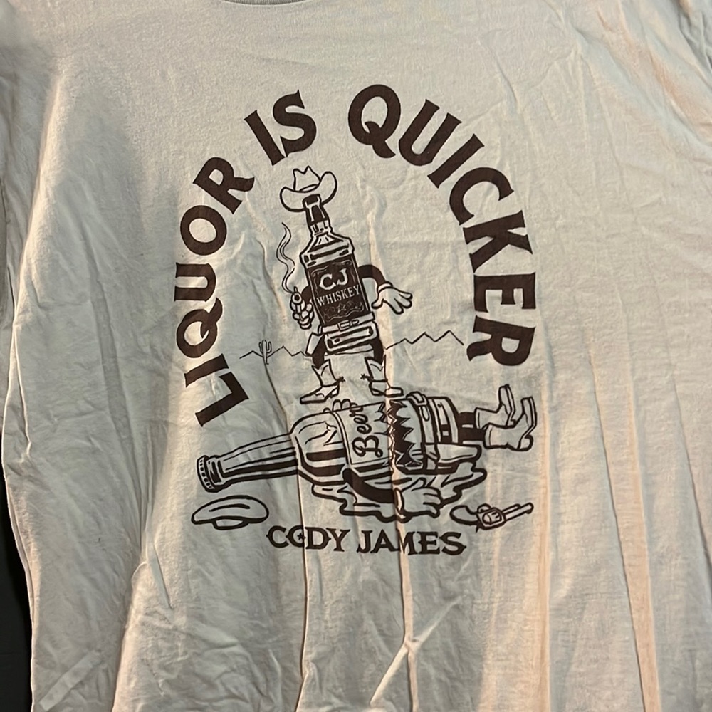 Liquor is quicker tee shirt large